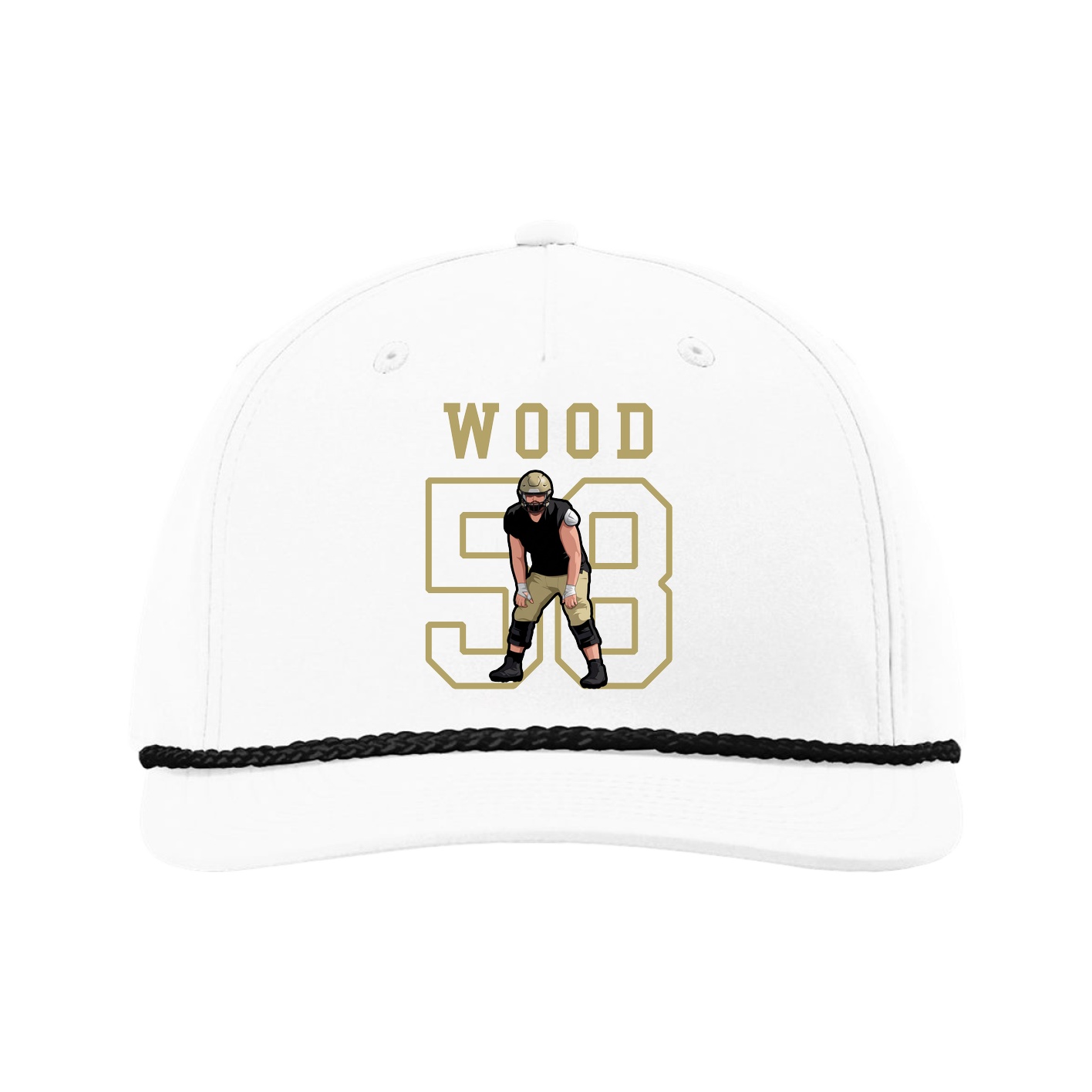 Five-Panel Classic Rope Cap — Shirsey in White