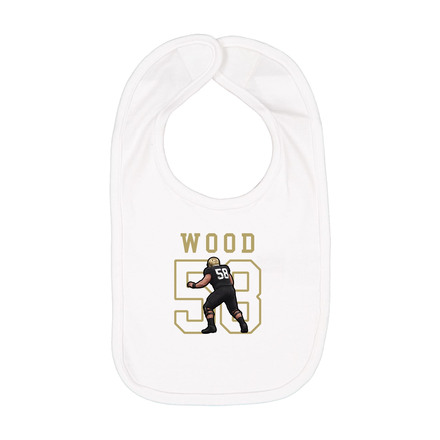 Infant Bib — Shirsey in White