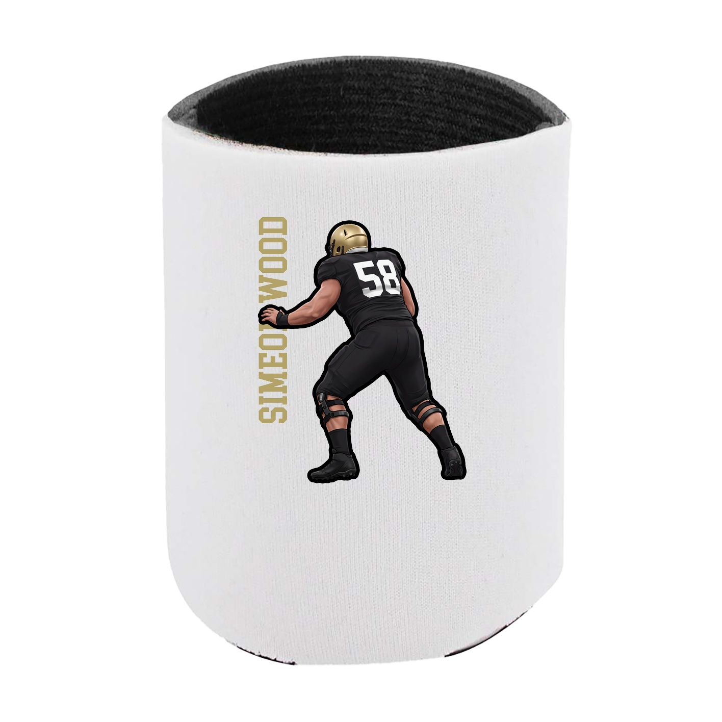 Can Holder — Name Vertical in White