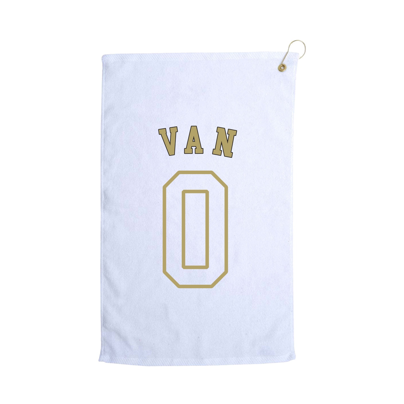 Golf Towel — Shirsey Arch in White