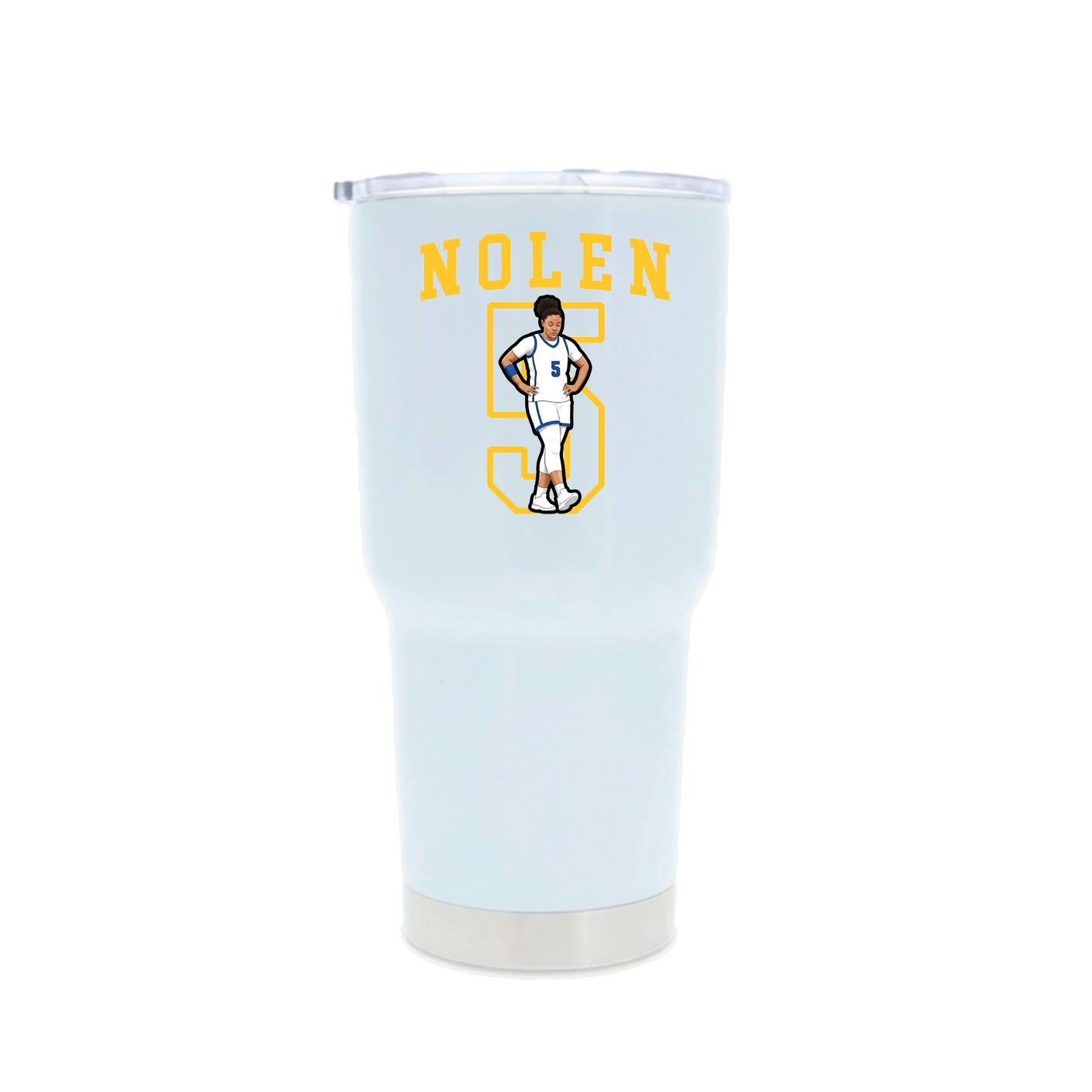 30oz Stainless Steel Tumbler — Shirsey in White