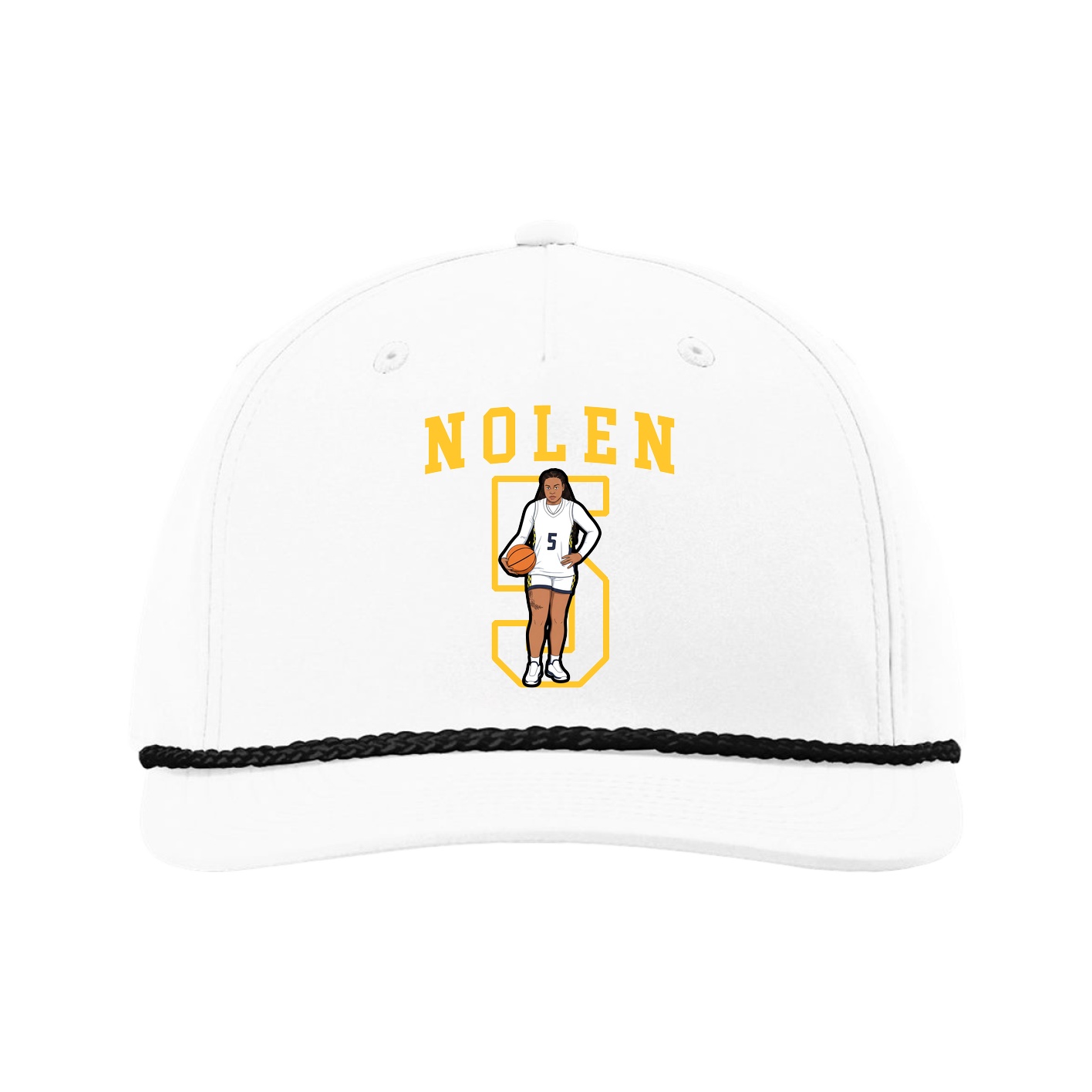 Five-Panel Classic Rope Cap — Shirsey in White