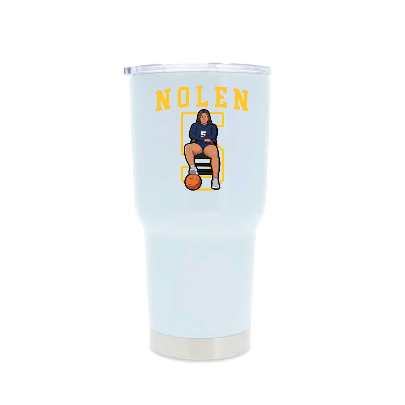 30oz Stainless Steel Tumbler — Shirsey in White