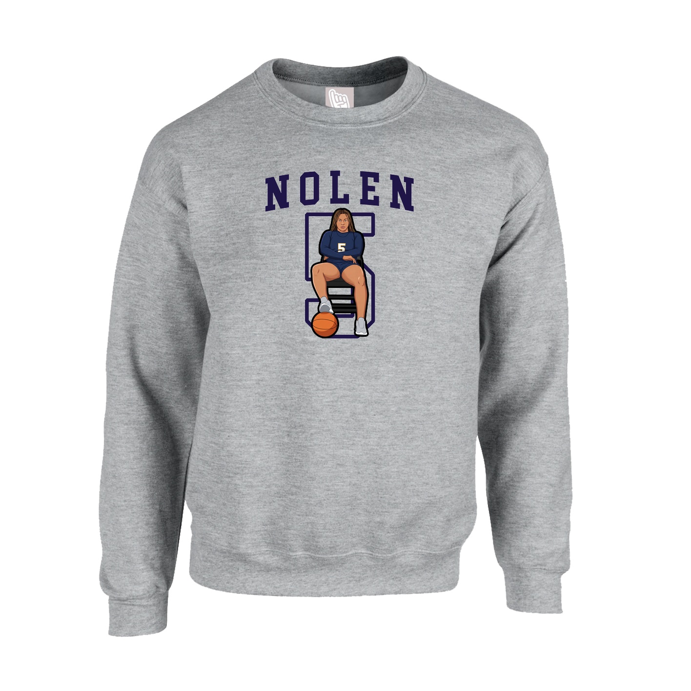 Fleece Crew — Shirsey in Grey