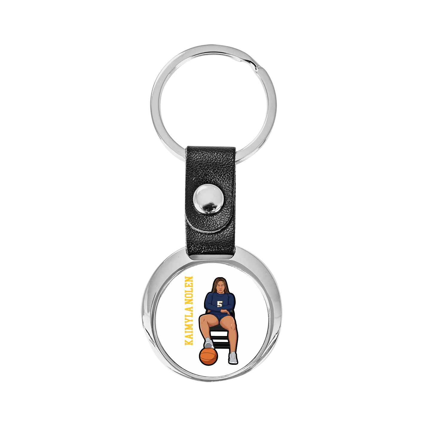 Key Chain — Name Vertical in Classic