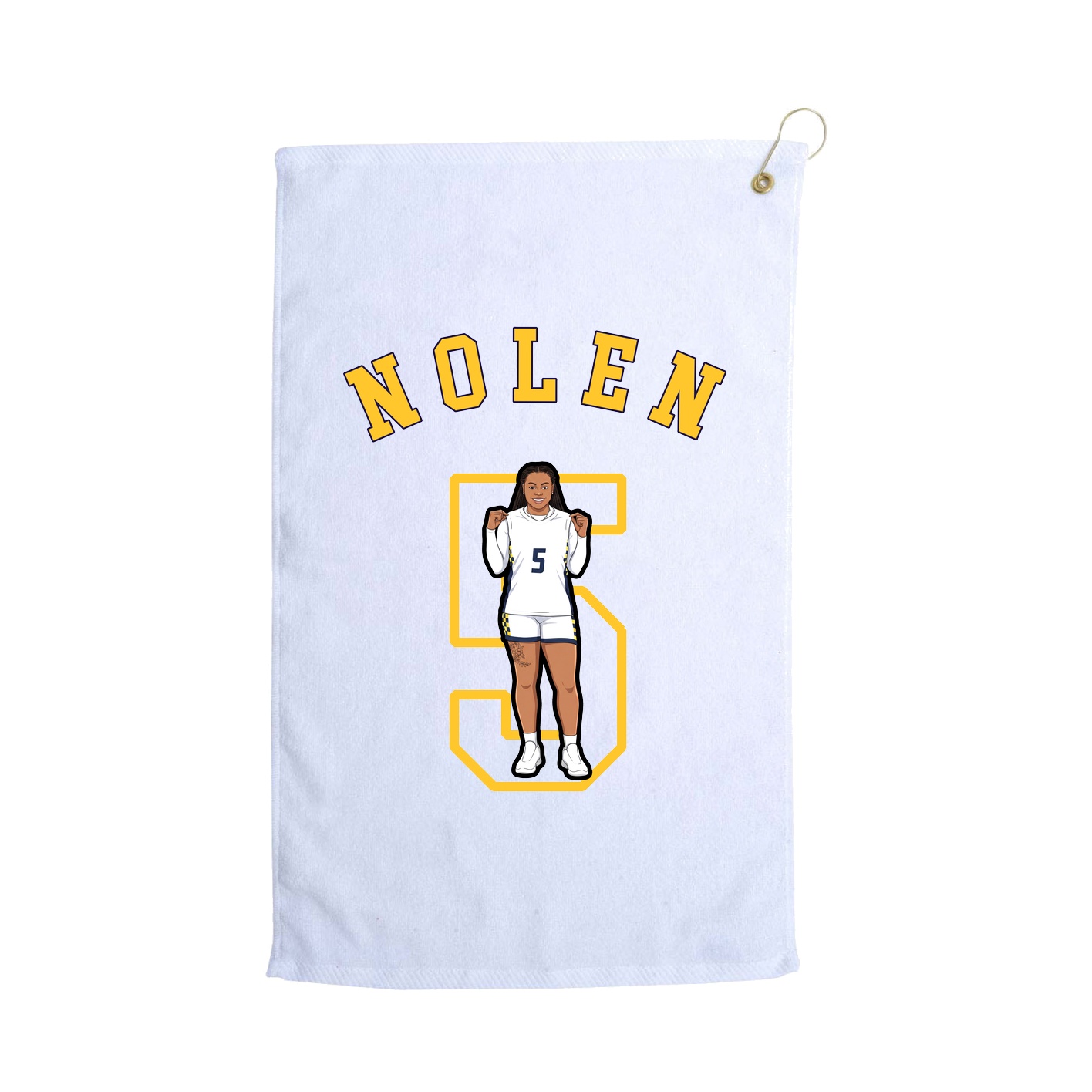 Golf Towel — Shirsey Arch in White