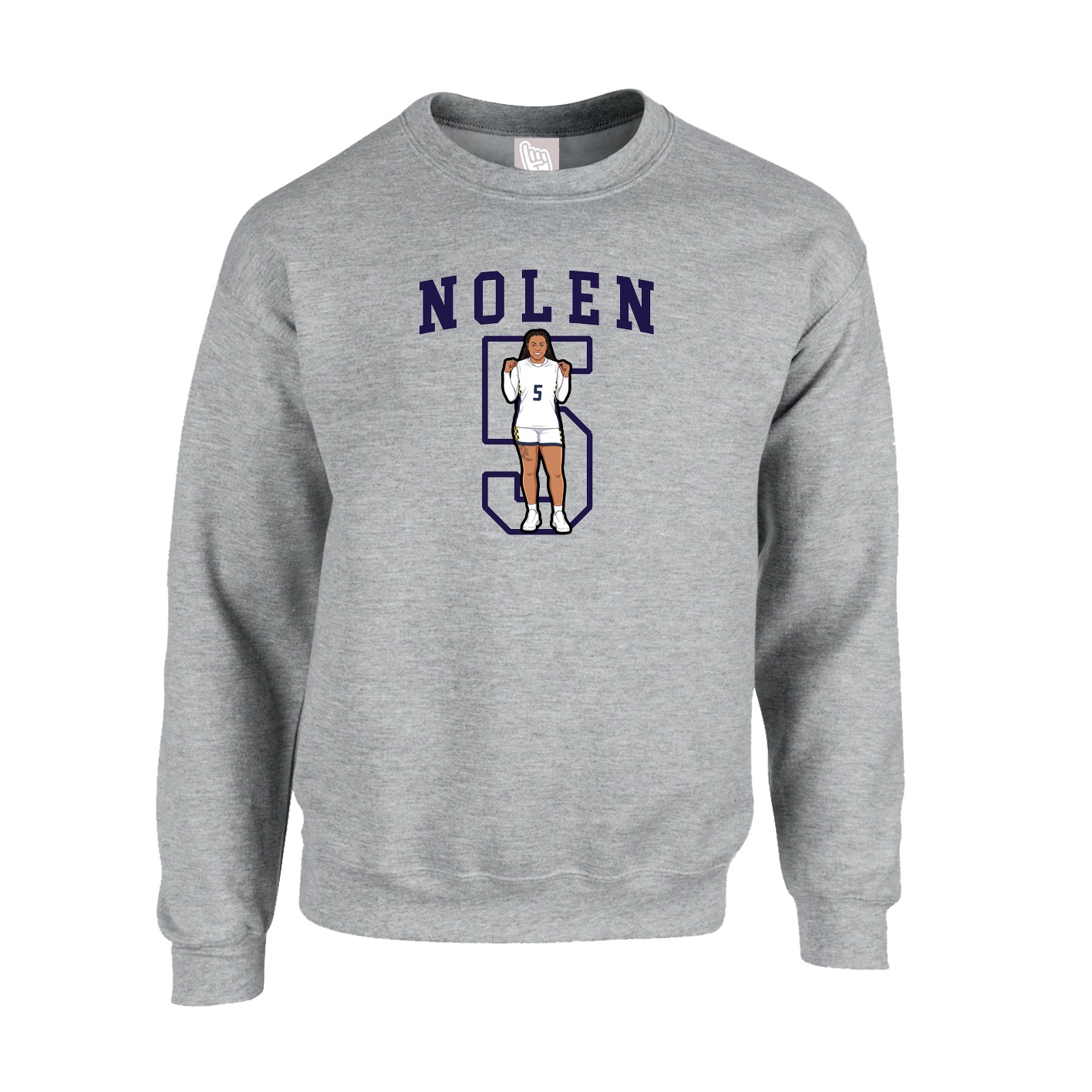 Fleece Crew — Shirsey in Grey