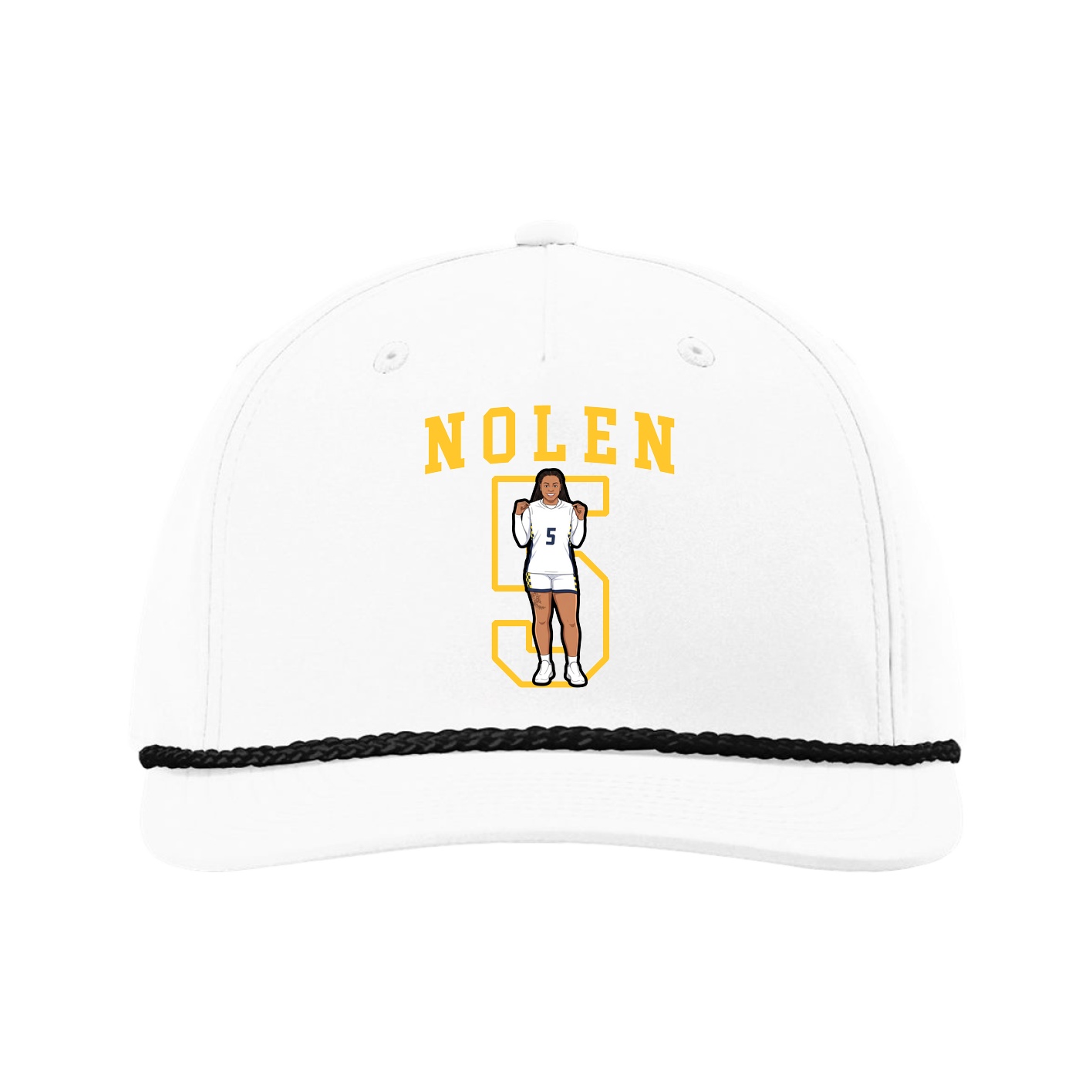 Five-Panel Classic Rope Cap — Shirsey in White