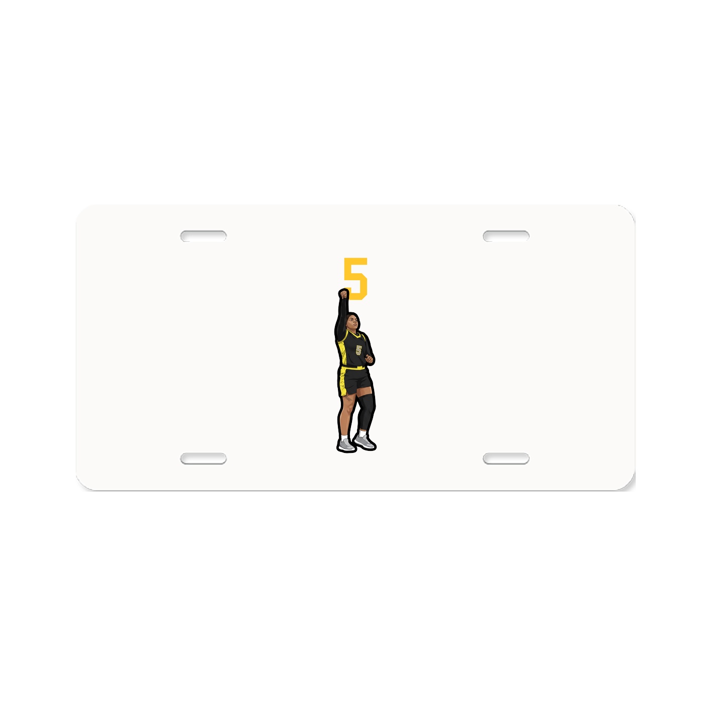 License Plate — Number Top in Classic