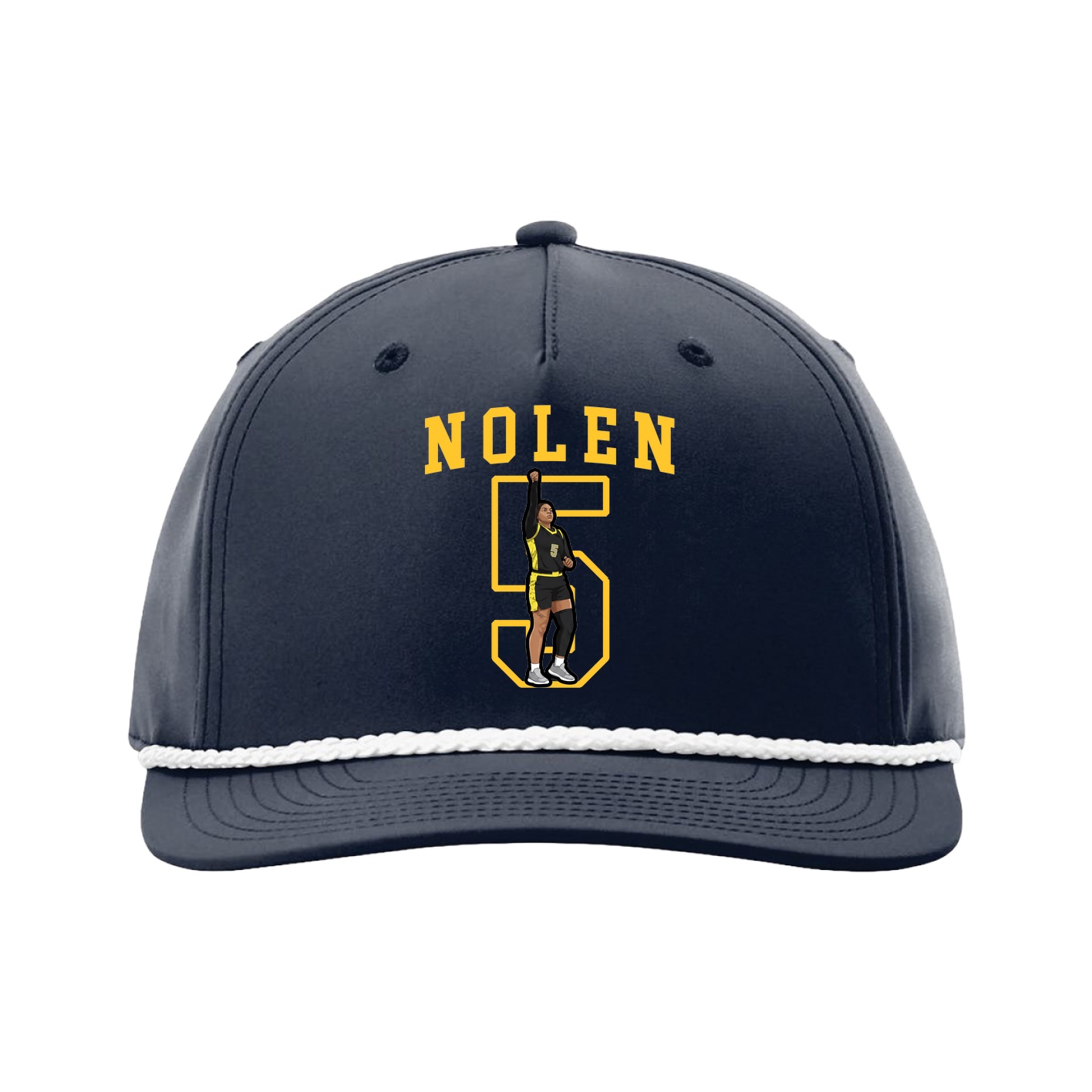 Five-Panel Classic Rope Cap — Shirsey in Navy