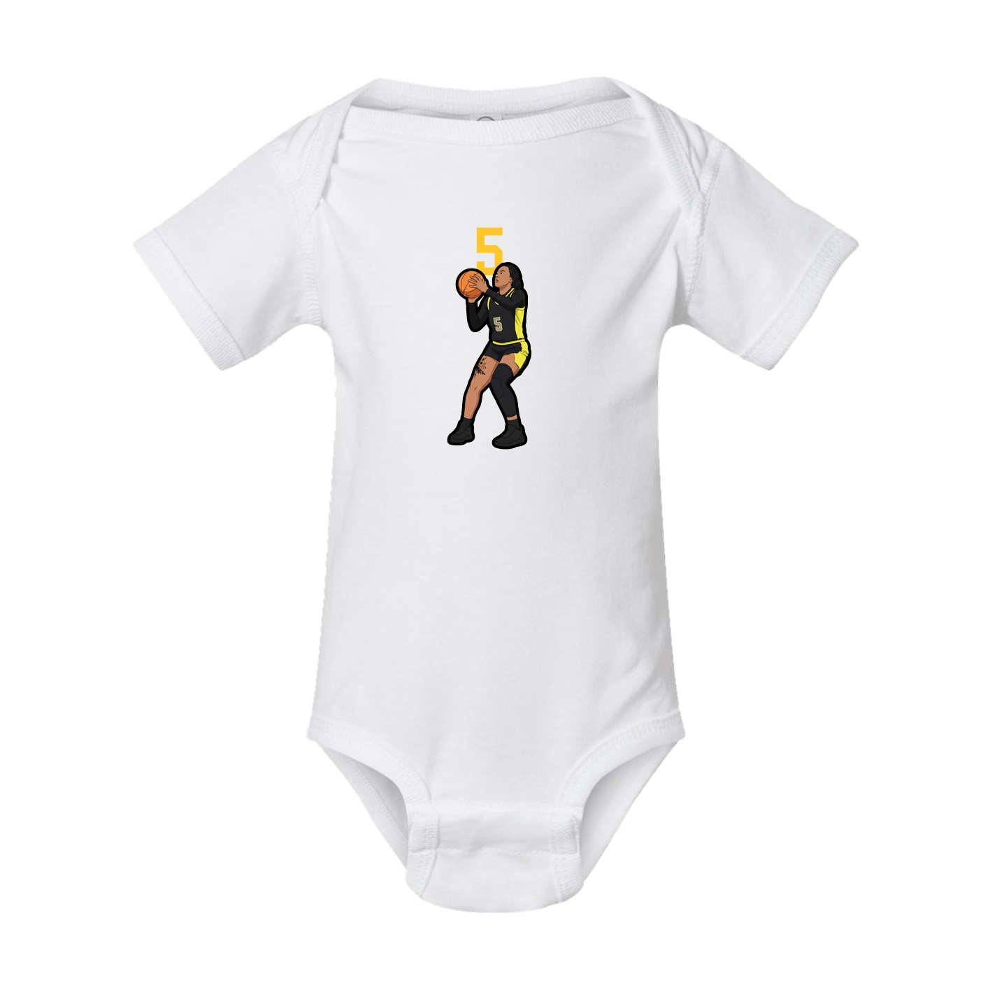 Baby Onesie — Number Top in White