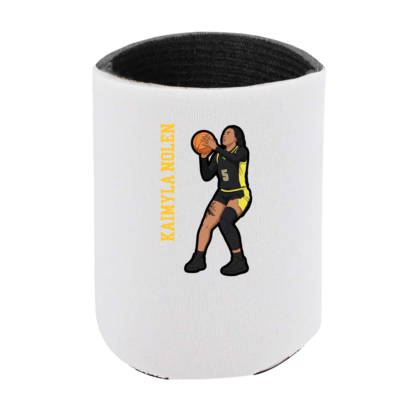 Can Holder — Name Vertical in White