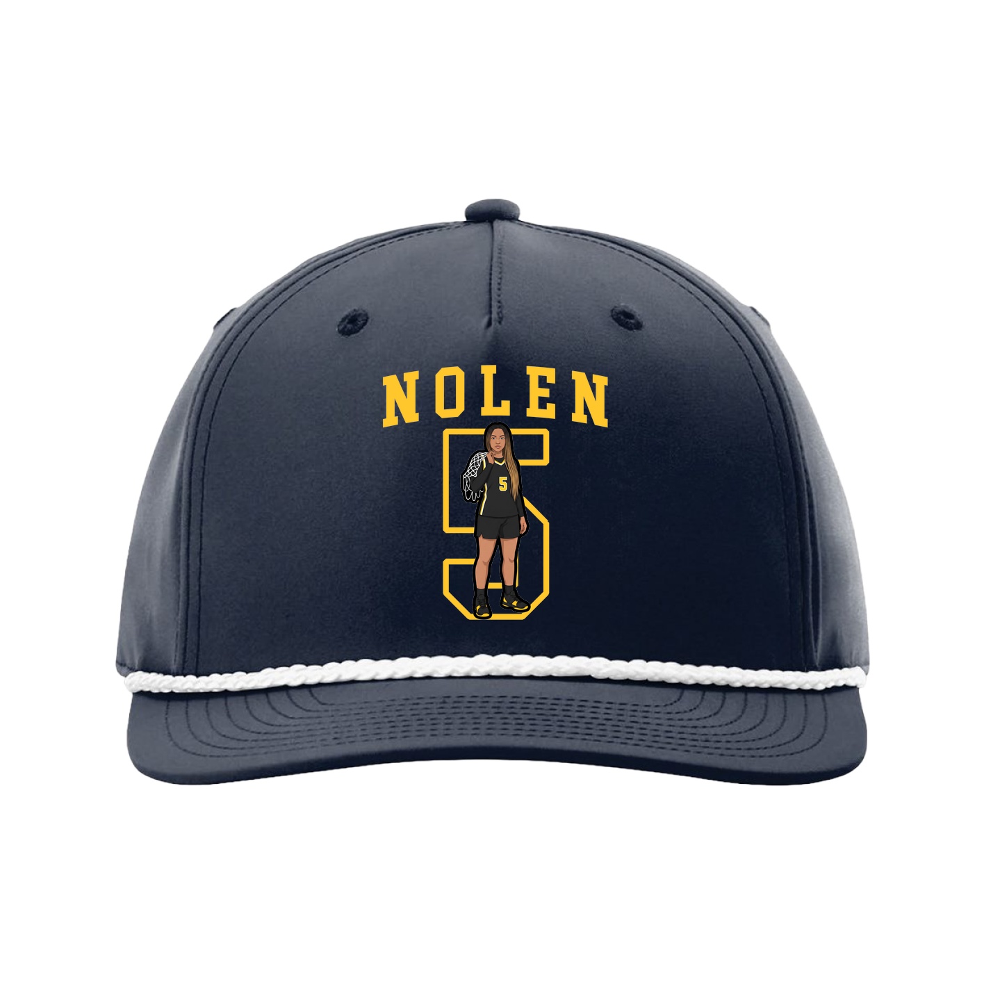 Five-Panel Classic Rope Cap — Shirsey in Navy