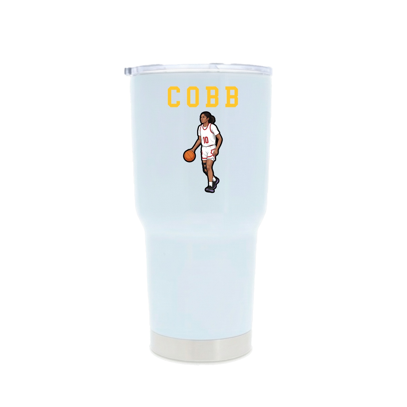 30oz Stainless Steel Tumbler — Shirsey in White