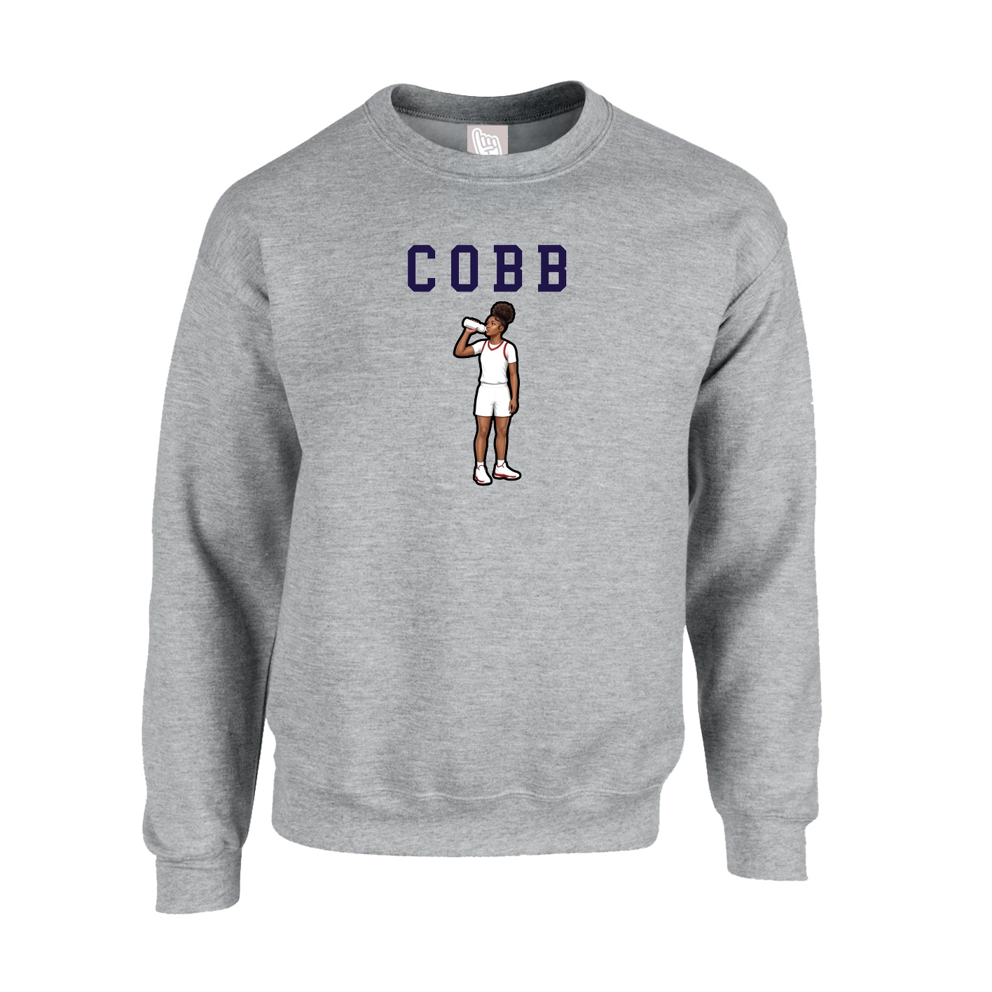 Fleece Crew — Shirsey in Grey