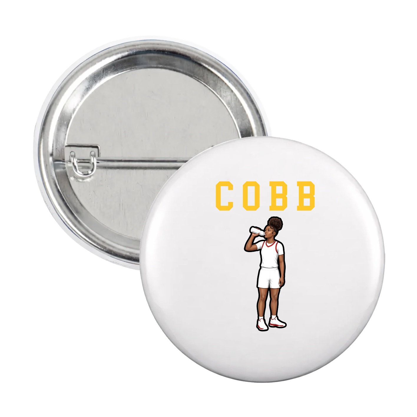 Game Day Button — Shirsey in White