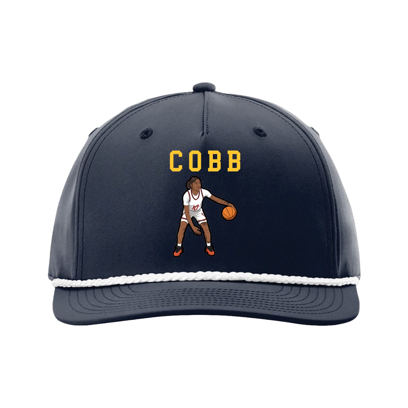 Five-Panel Classic Rope Cap — Shirsey in Navy