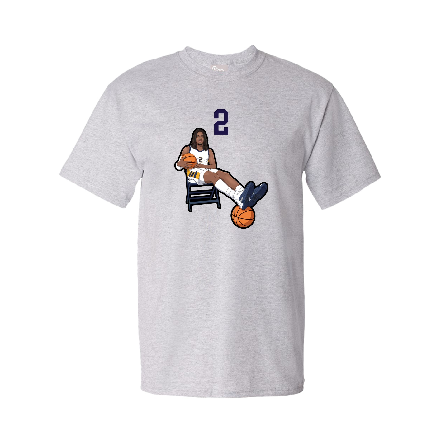 Tee — Number Top in Grey