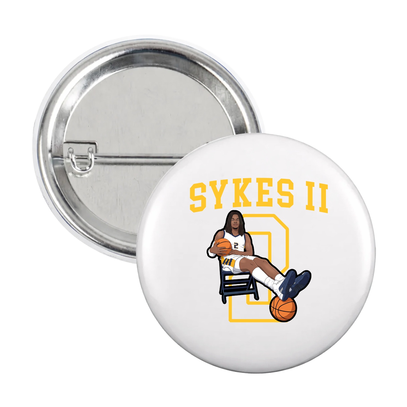 Game Day Button — Shirsey in White