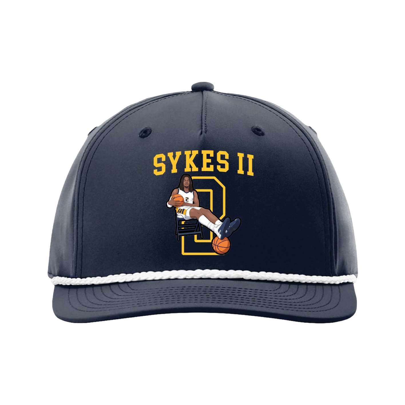 Five-Panel Classic Rope Cap — Shirsey in Navy