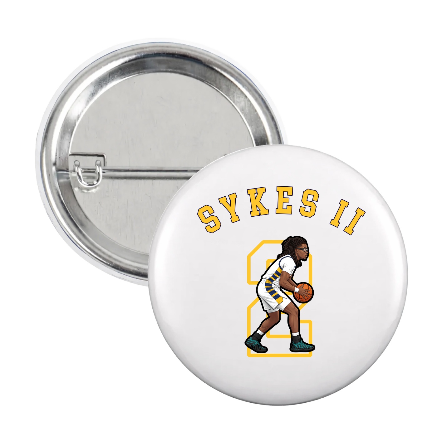Game Day Button — Shirsey Arch in White
