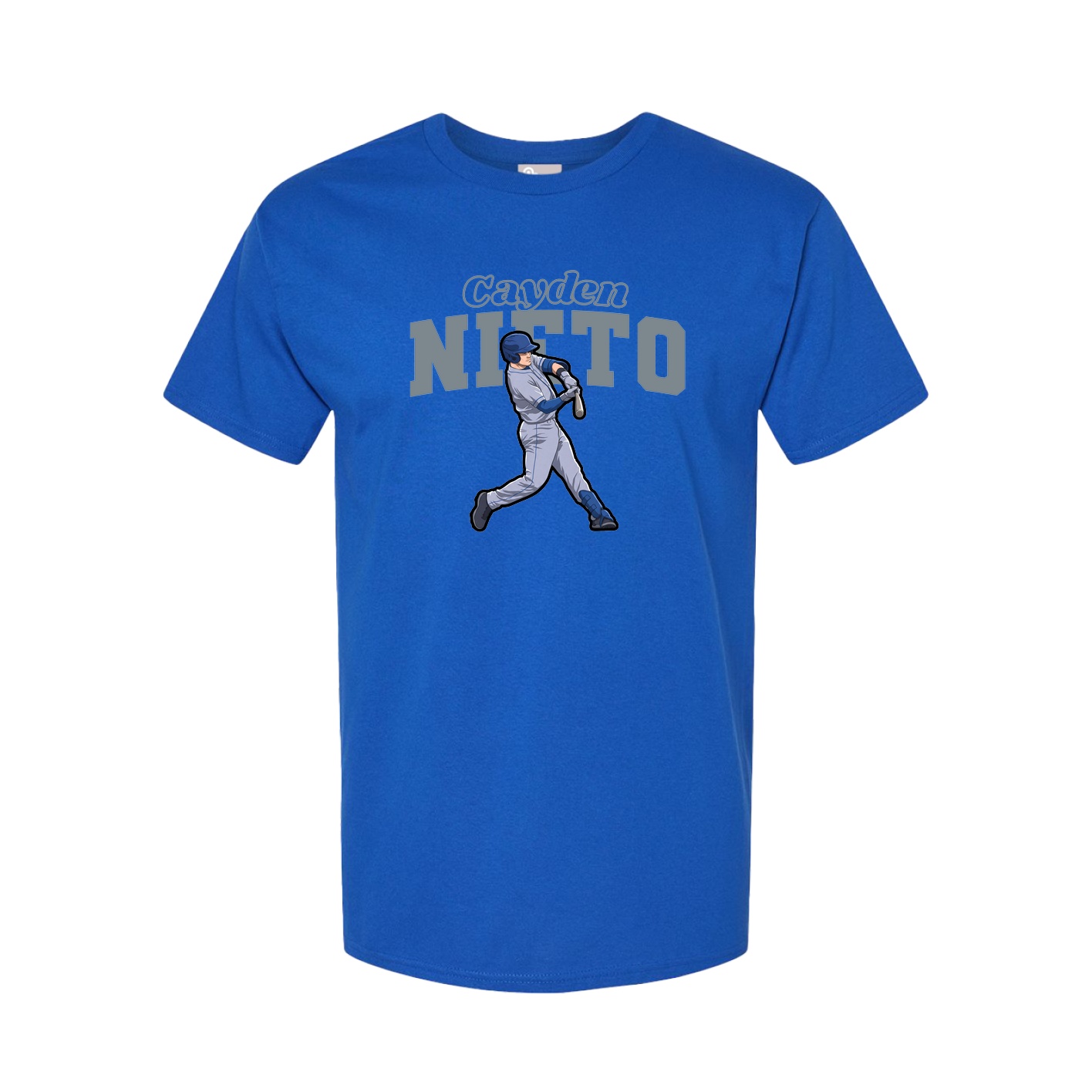 Youth Tee — Name Arch in Royal
