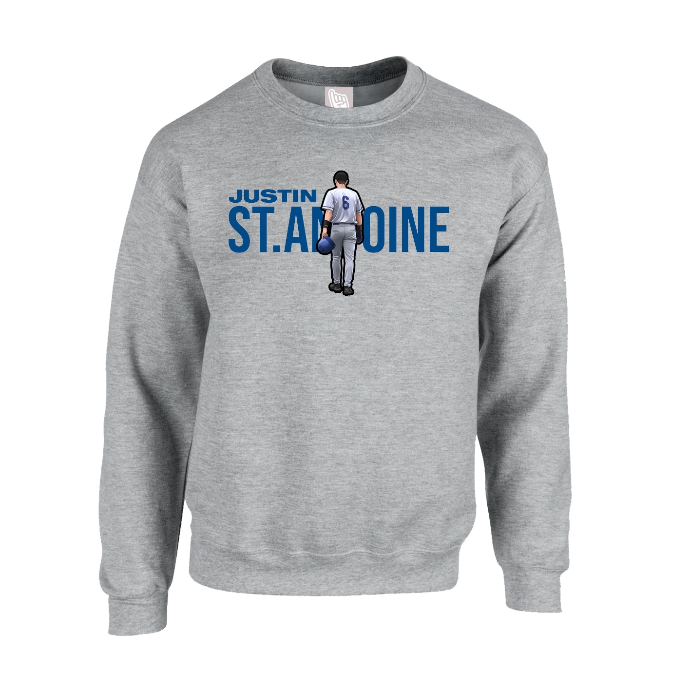 Fleece Crew — Player Name in Grey