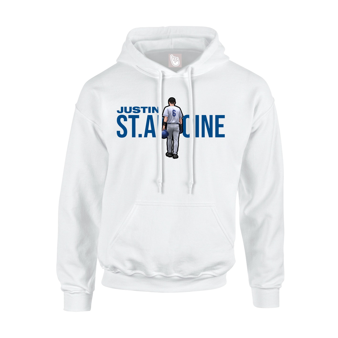 Youth Hoodie — Player Name in White
