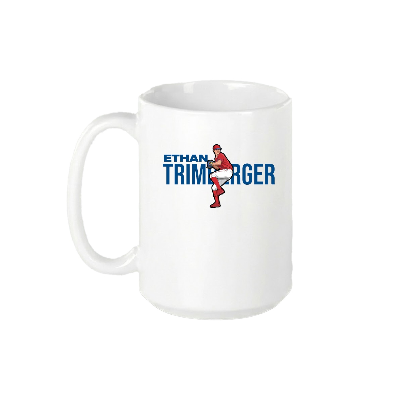 15oz Coffee Mug — Player Name in White