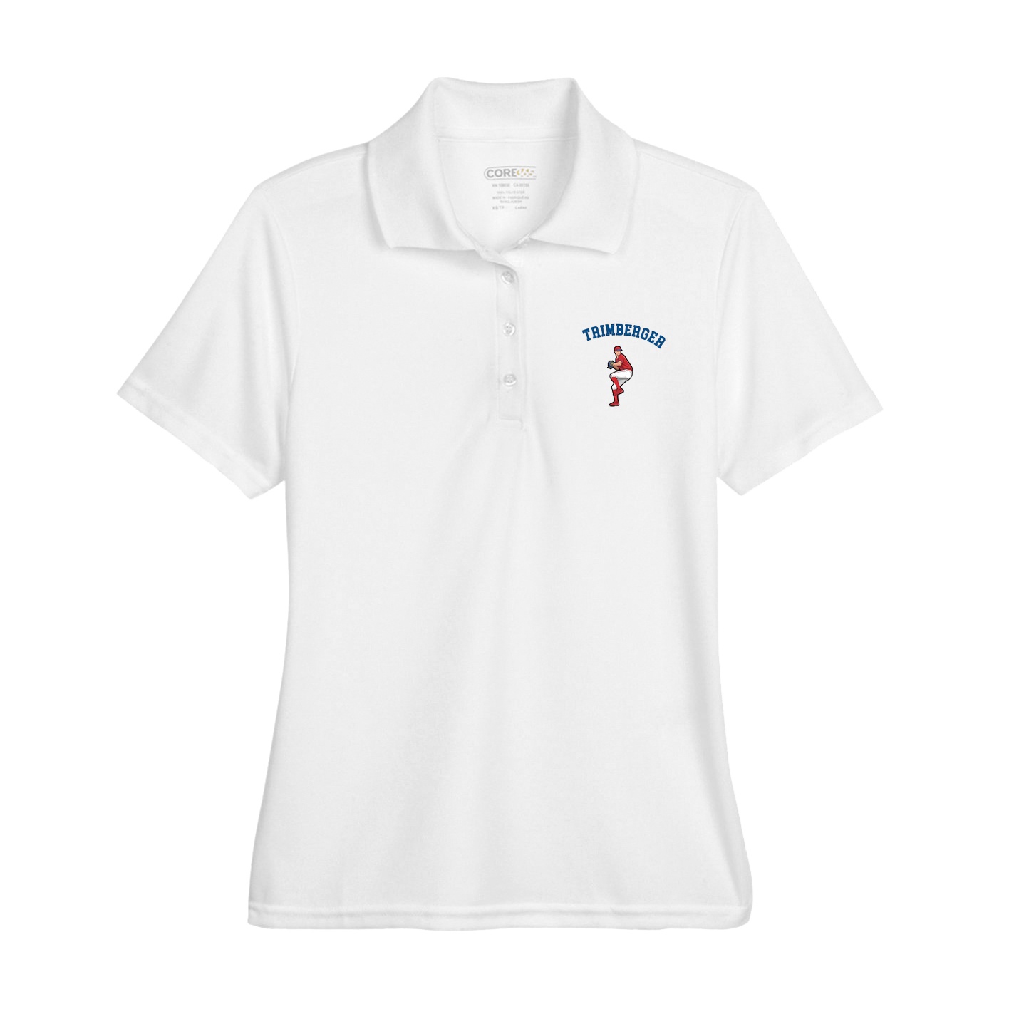 Womens Performance Polo — Shirsey Arch in White