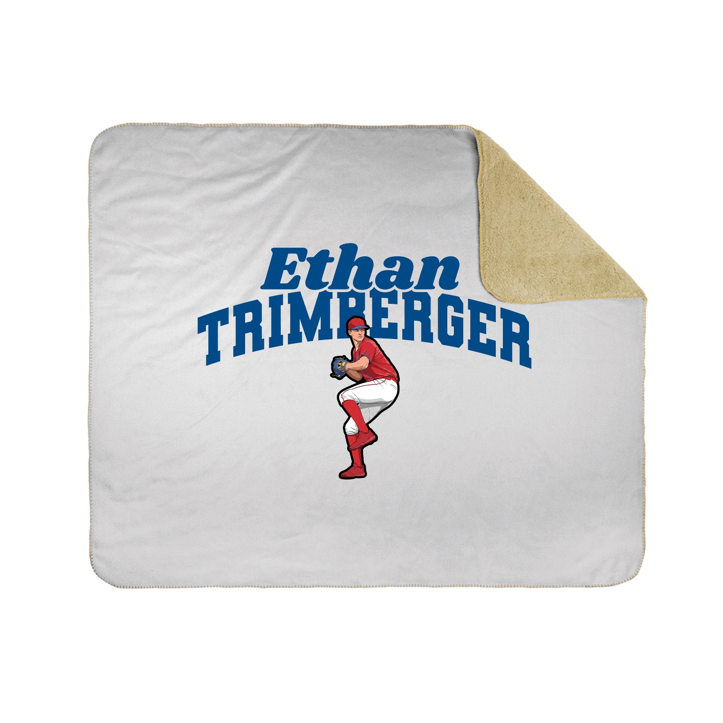 Throw Blanket — Signature Arch in White