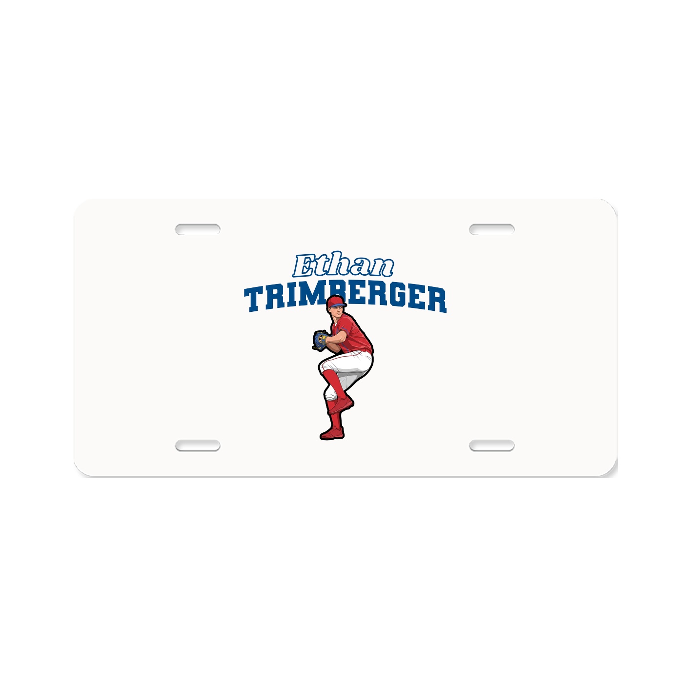 License Plate — Name Arch in Classic