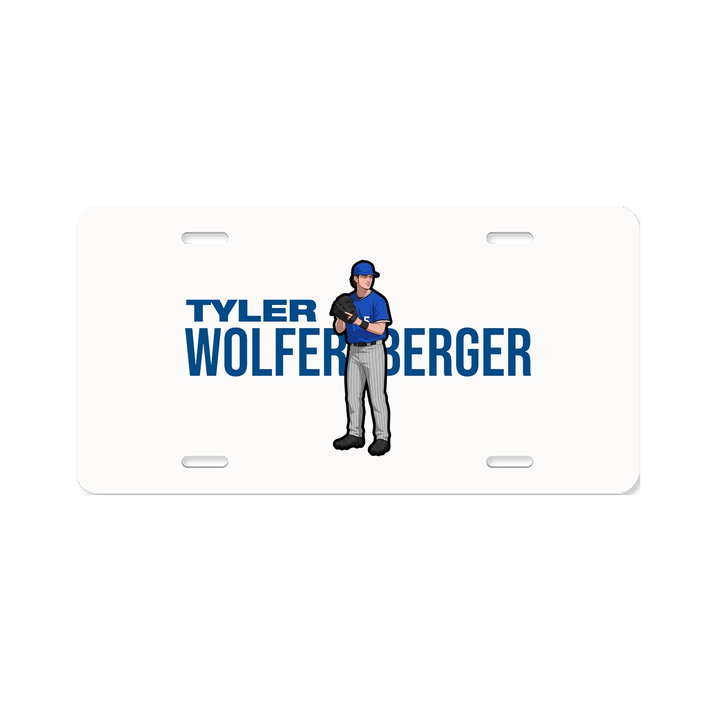 License Plate — Player Name in Classic