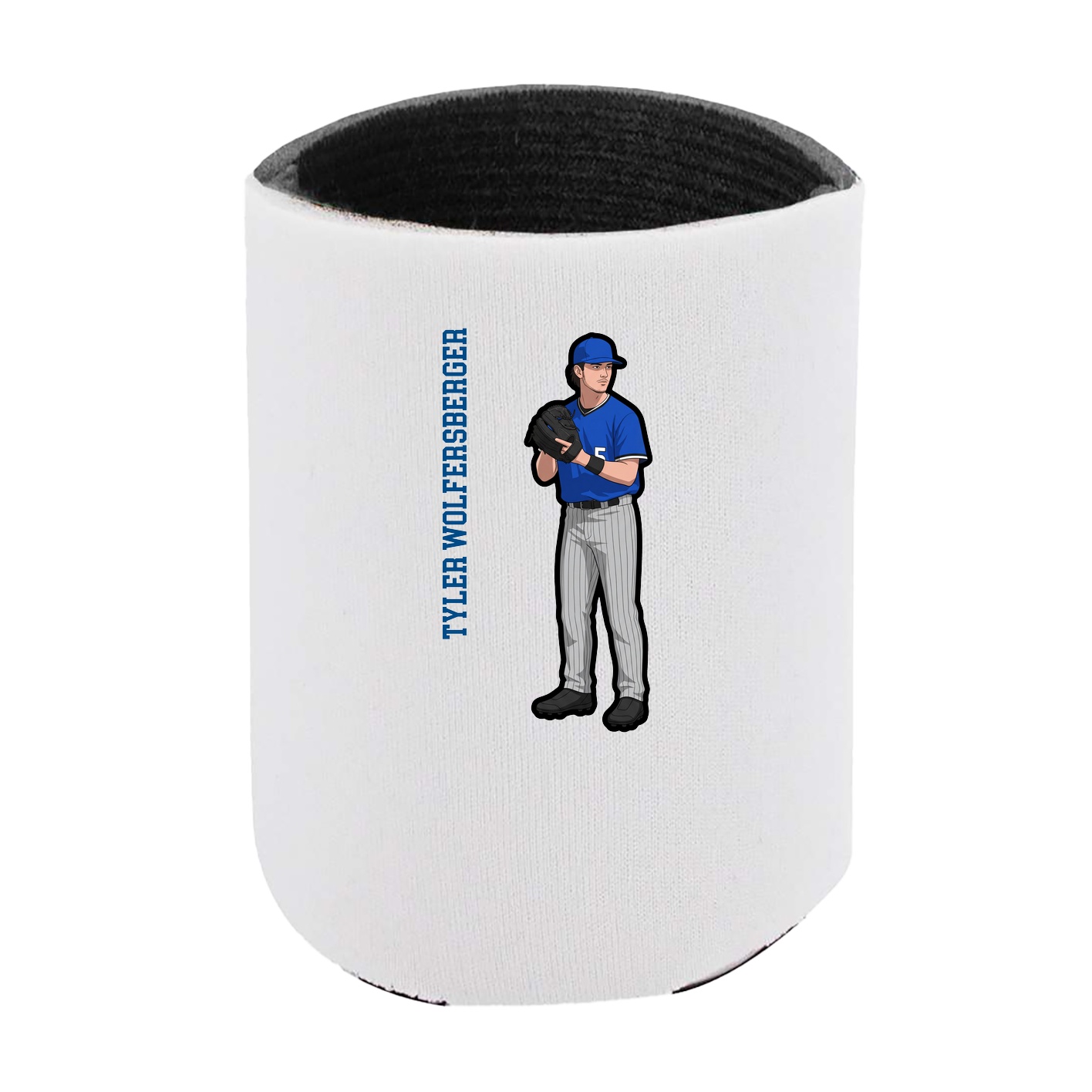 Can Holder — Name Vertical in White
