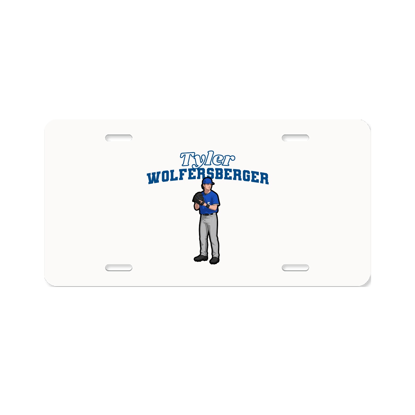 License Plate — Name Arch in Classic