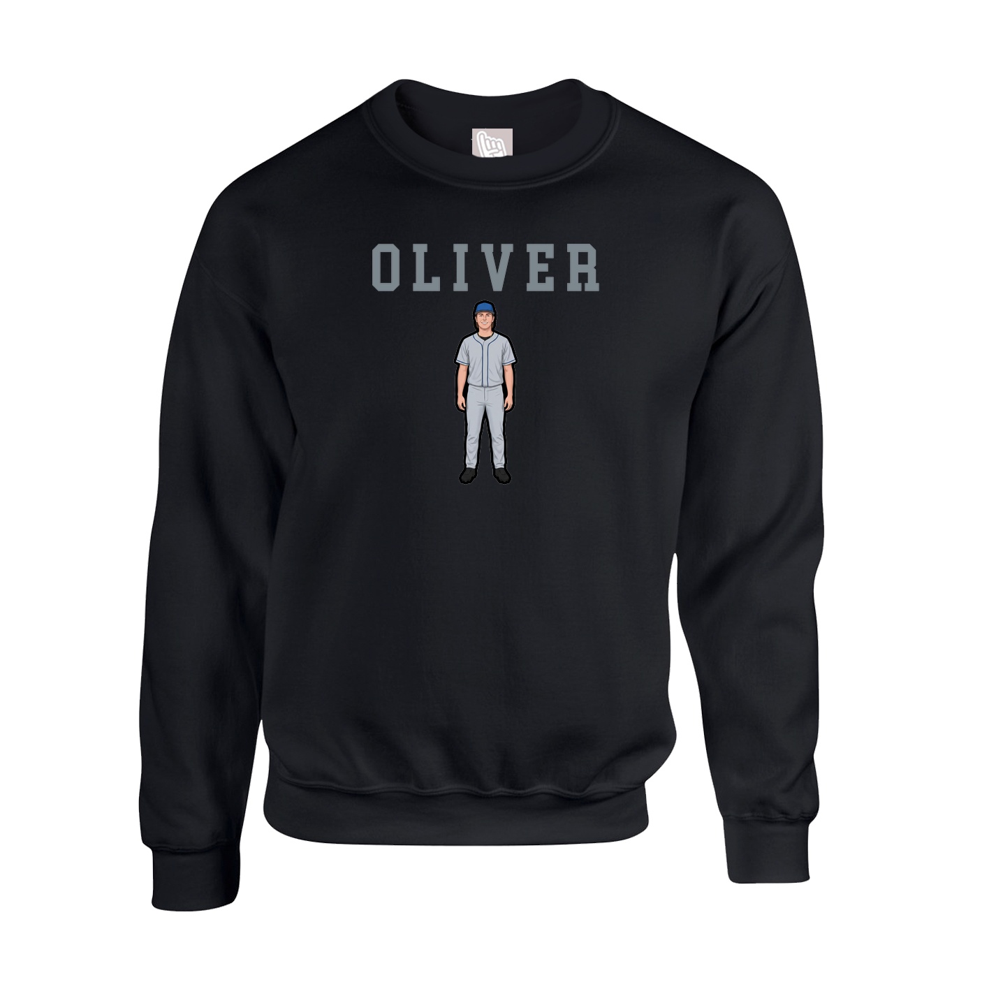 Fleece Crew — Shirsey in Black