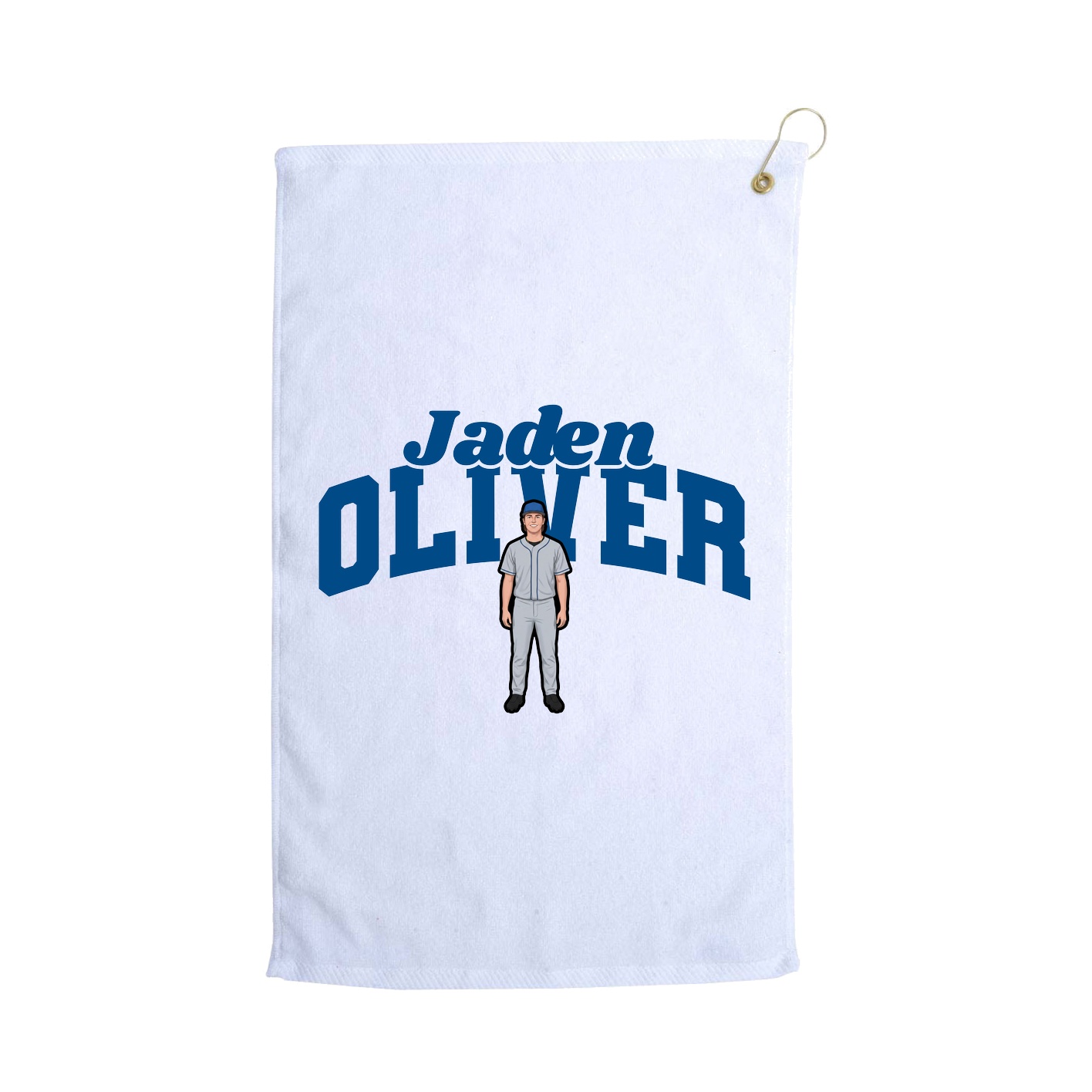 Golf Towel — Signature Arch in White