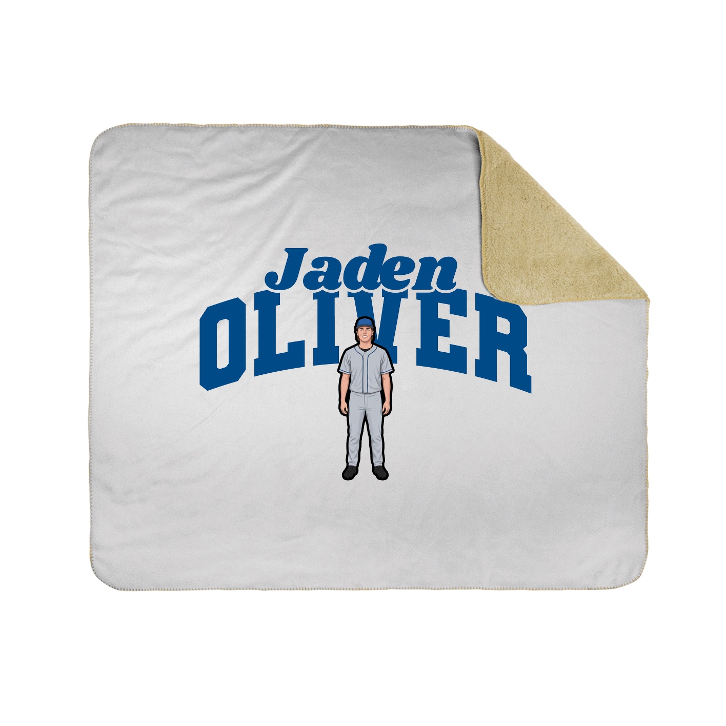 Throw Blanket — Signature Arch in White