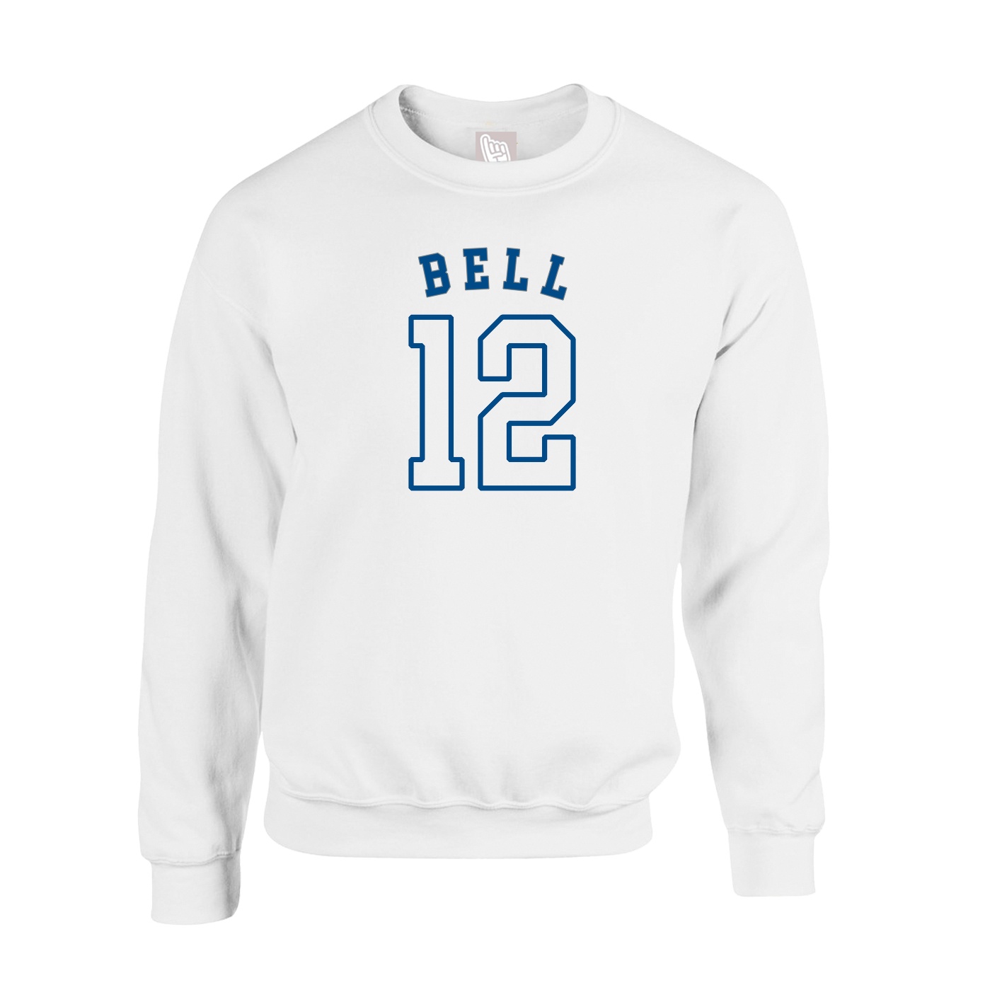 Fleece Crew — Shirsey Arch in White