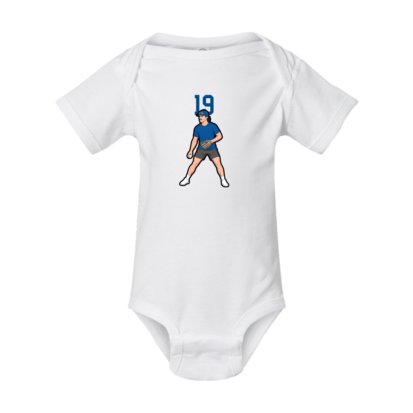 Baby Onesie — Number Top in White