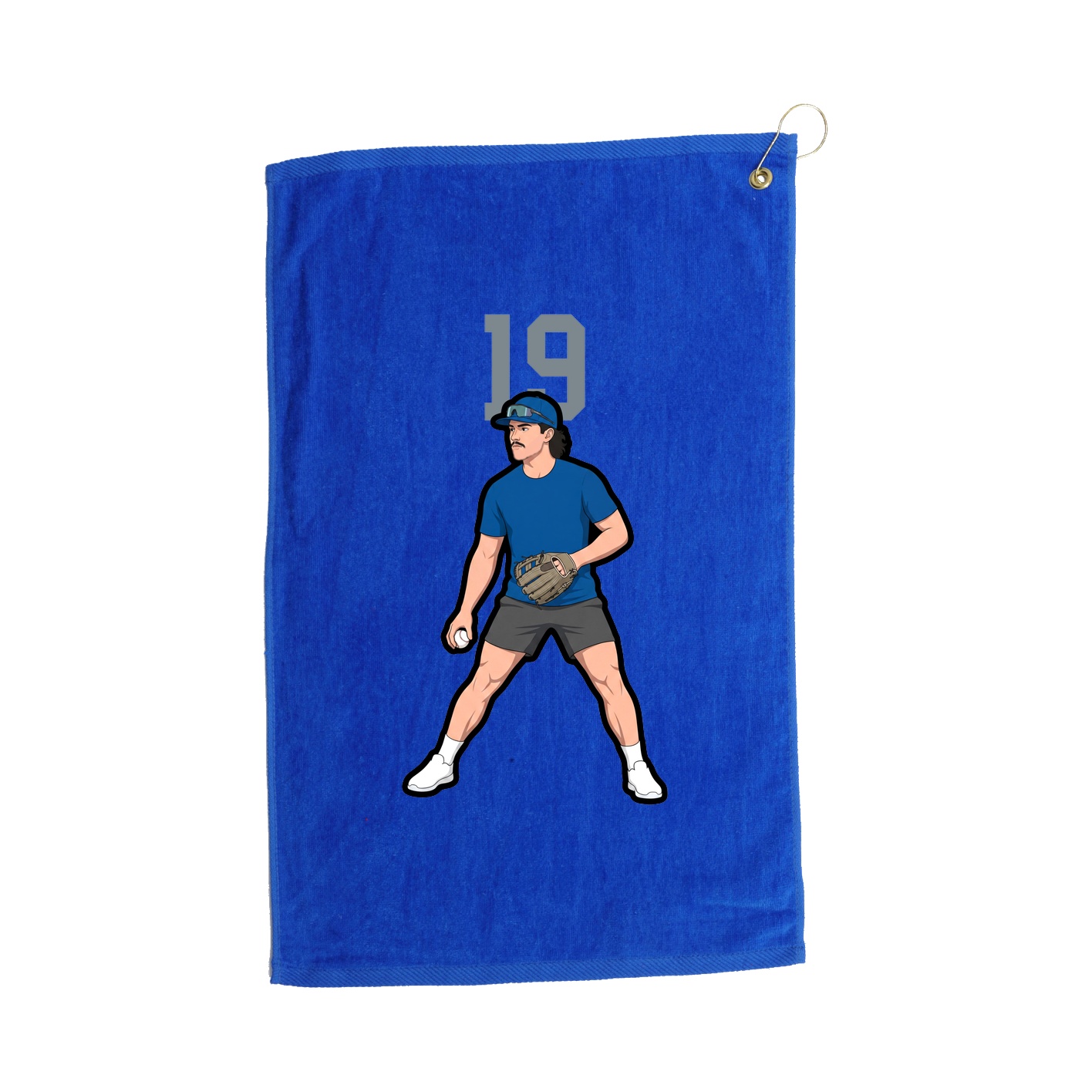 Golf Towel — Number Top in Royal