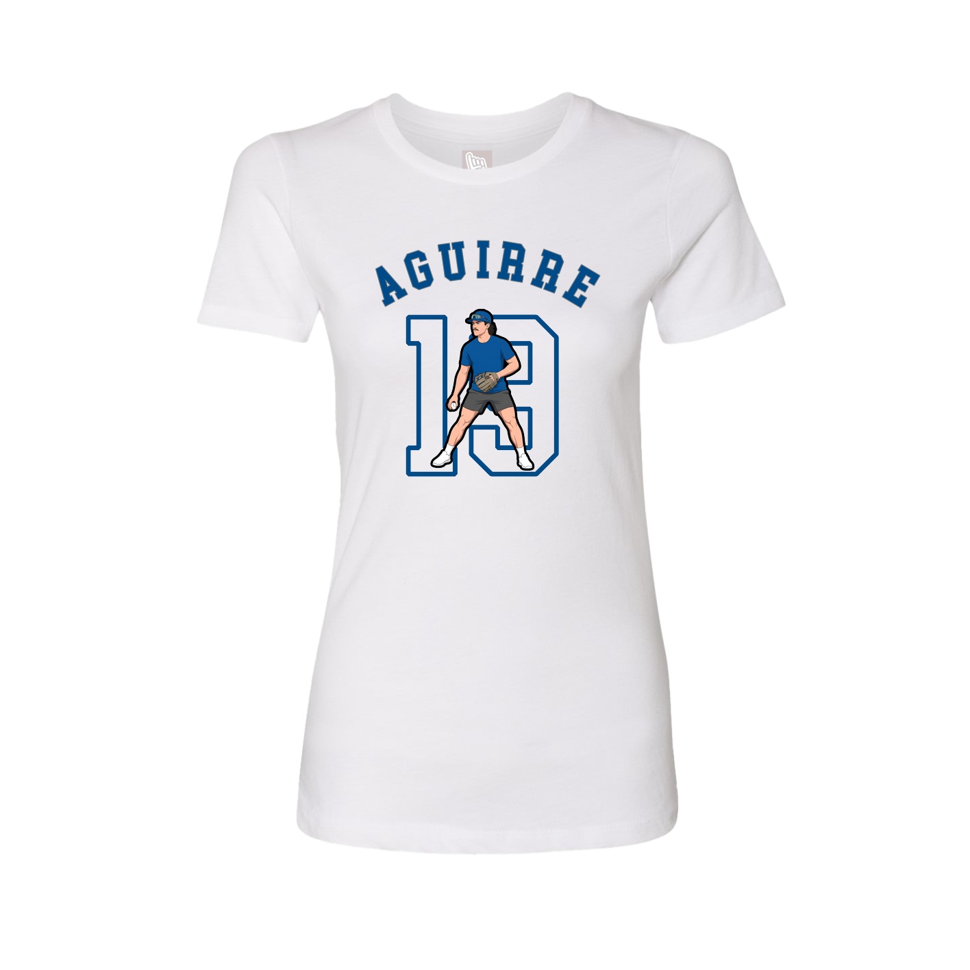 Fitted Women's Tee — Shirsey Arch in White