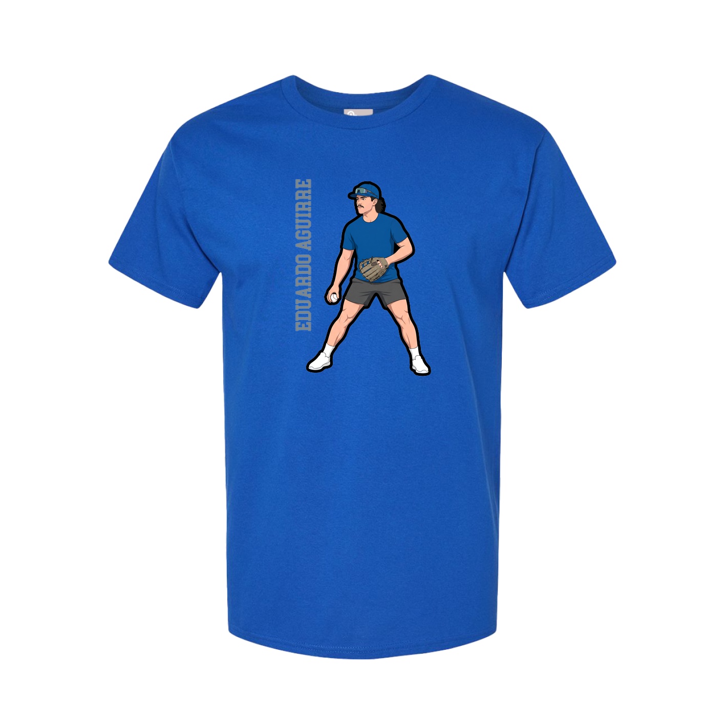 Tee — Name Vertical in Royal