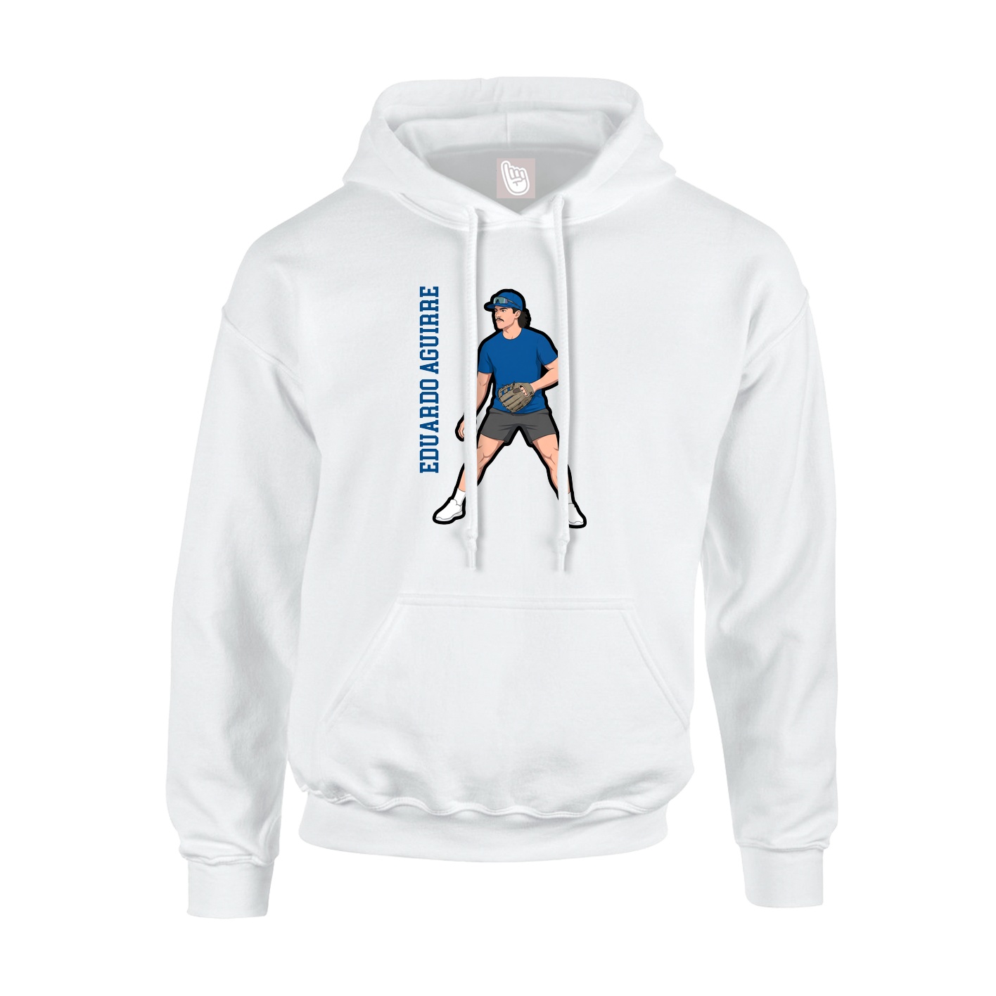 Hoodie — Name Vertical in White