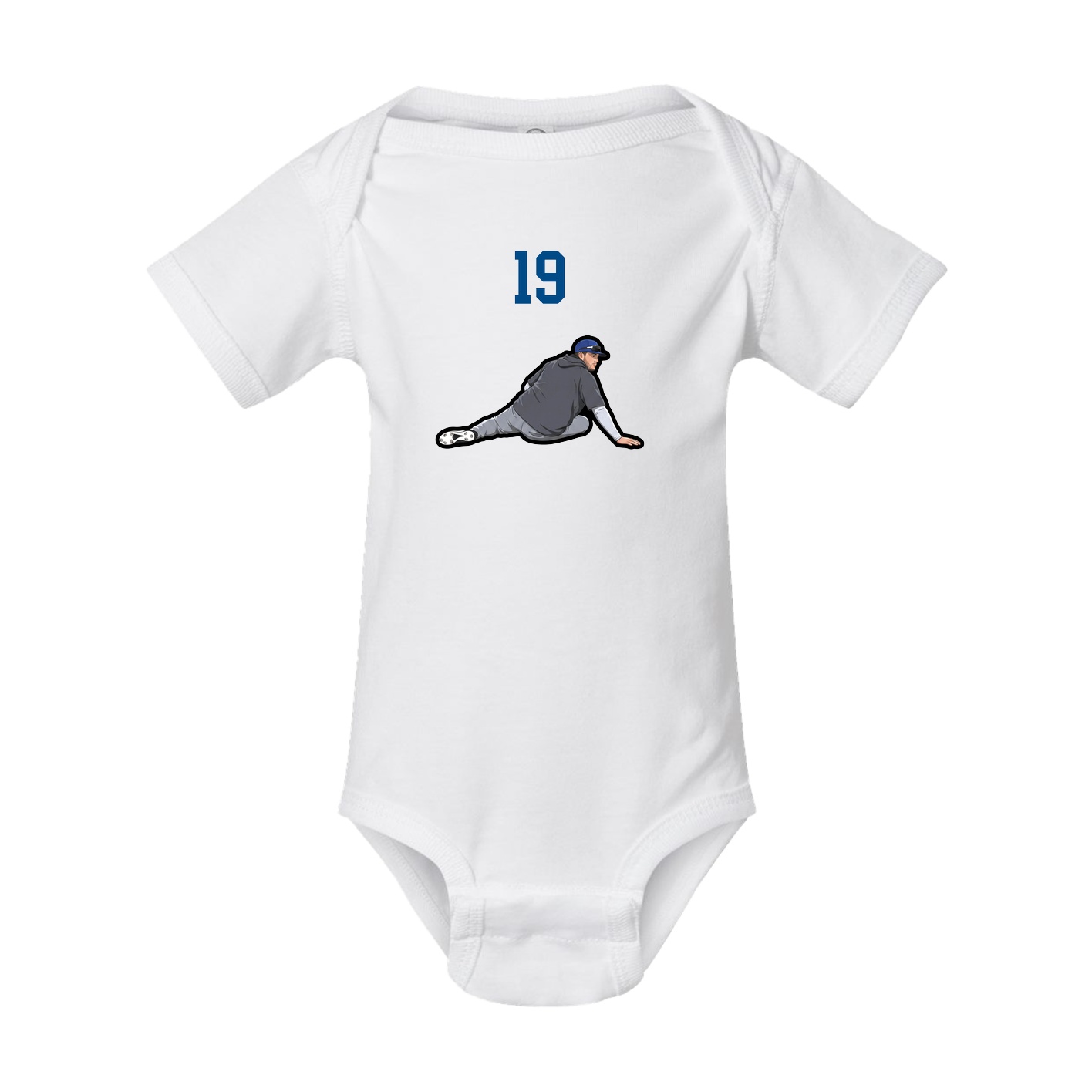 Baby Onesie — Number Top in White