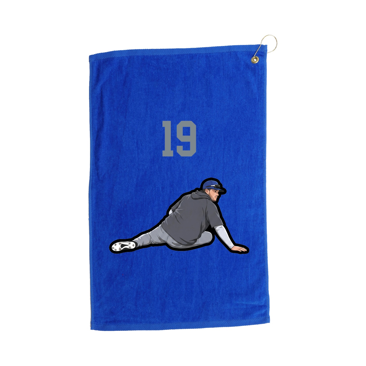 Golf Towel — Number Top in Royal