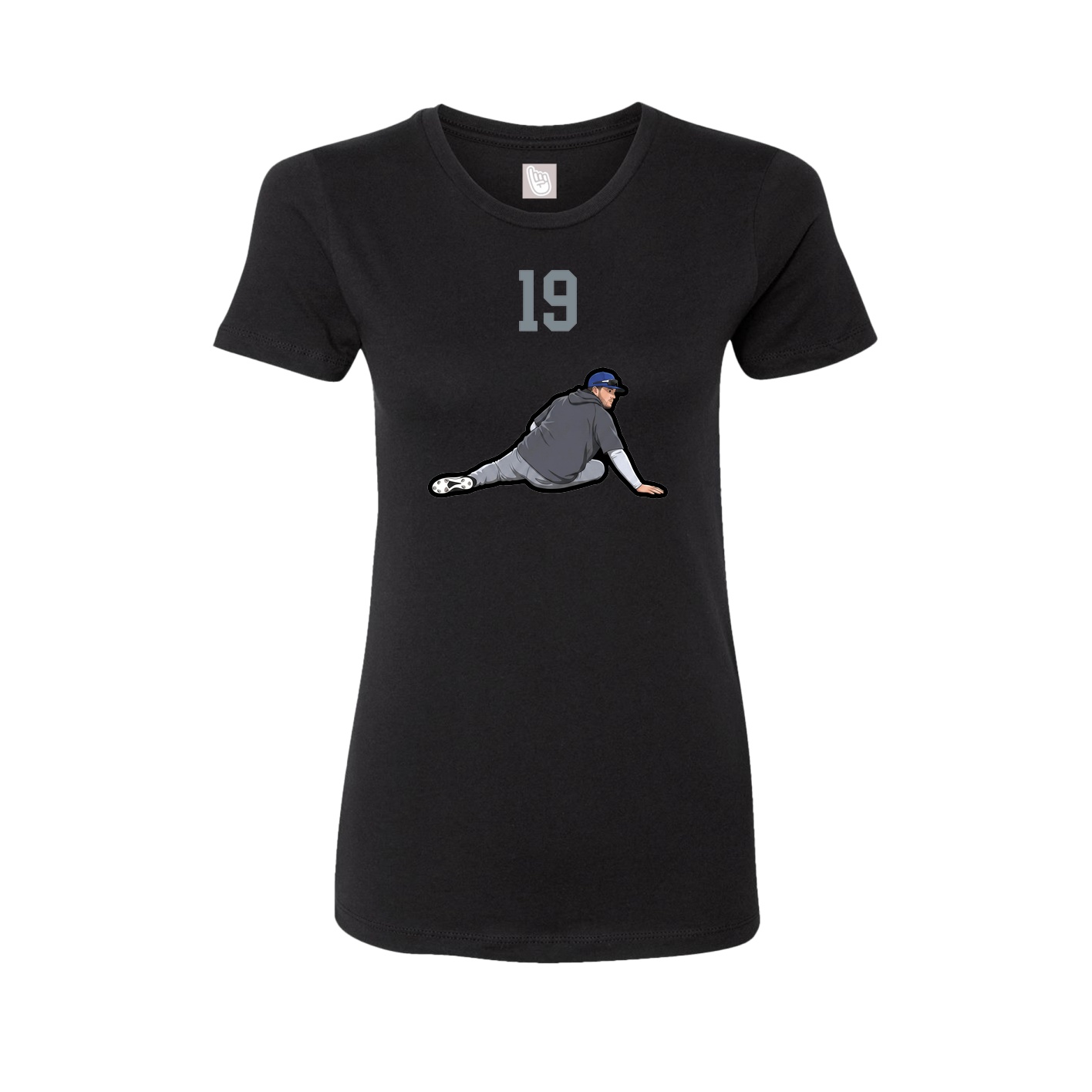 Womens Tee — Number Top in Black