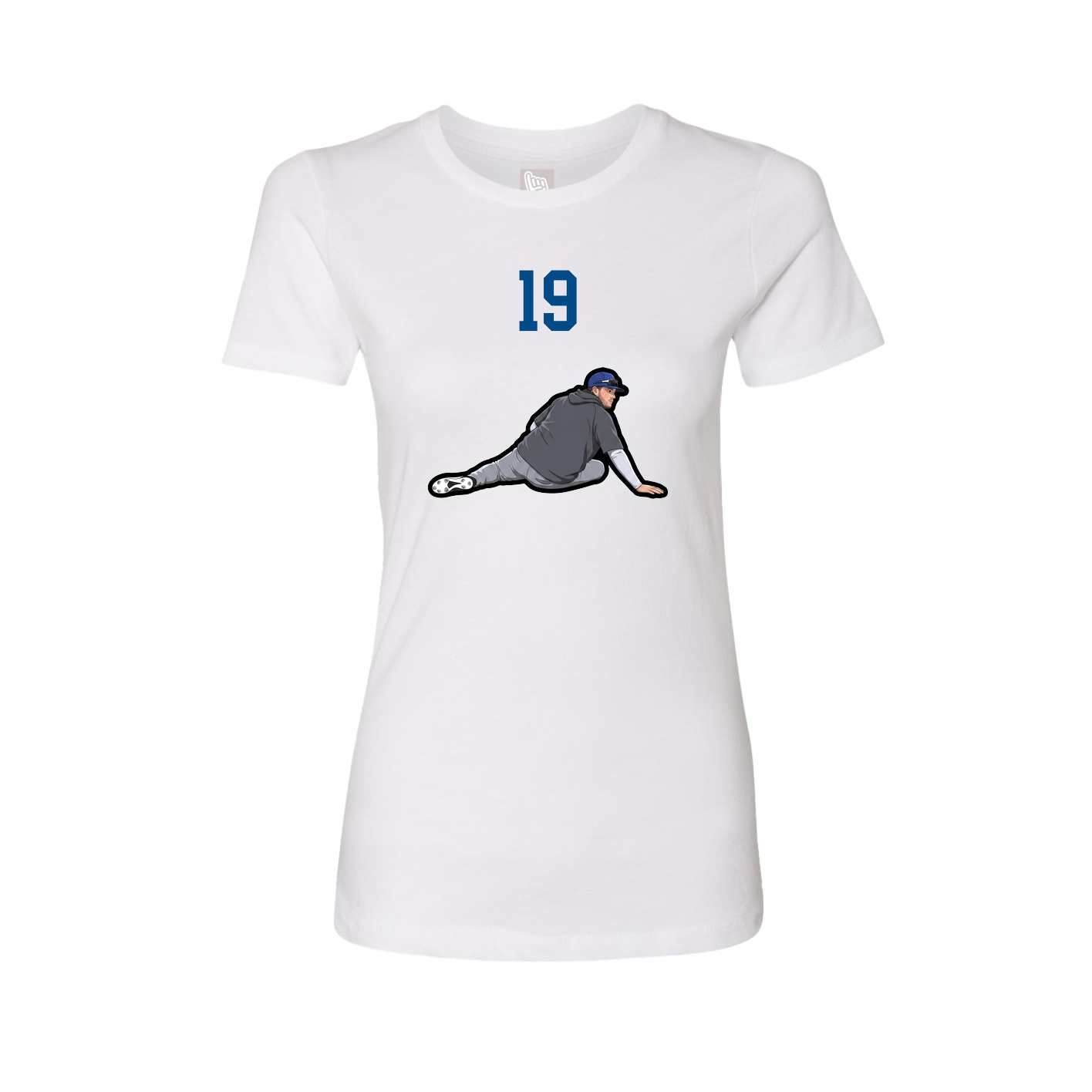 Fitted Women's Tee — Number Top in White