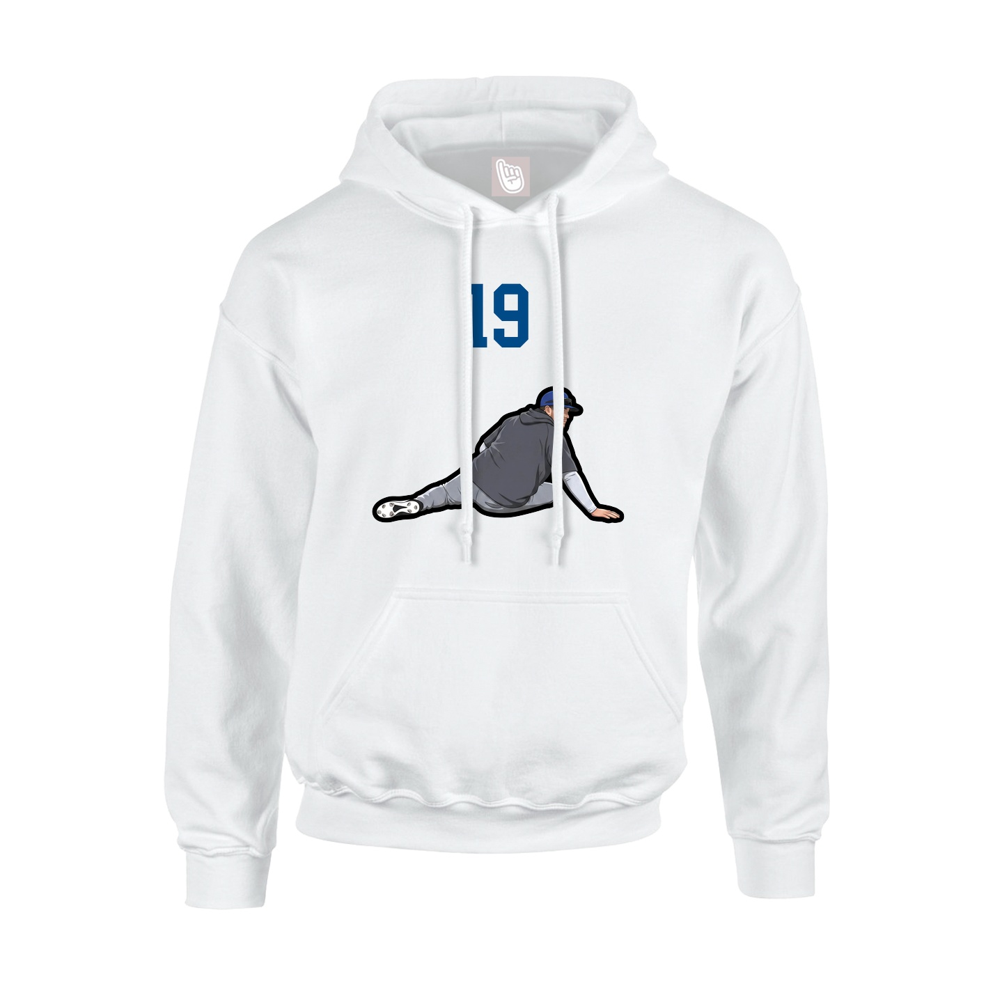 Hoodie — Number Top in White