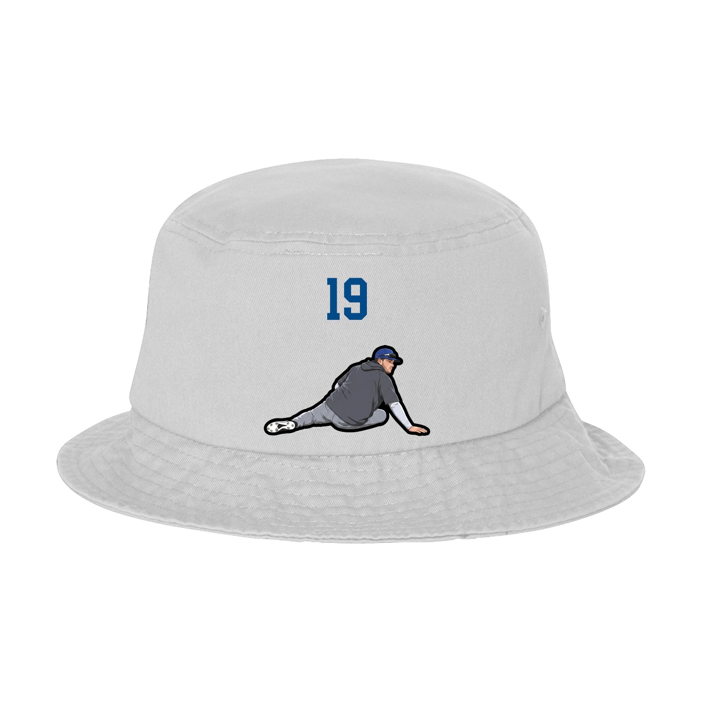 Bucket Cap — Number Top in White